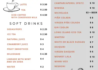 Lunch Menu of Argentina Grill