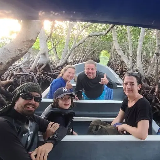 Mangrove Tunnel pirate-made Roatan Shore Excursions on a Cruise 2024 Aerial View