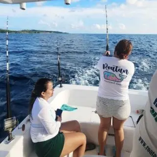two women on a boat
