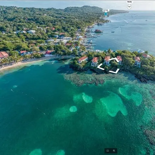 West End Roatan Shore Excursions on a Cruise 2024 Aerial View