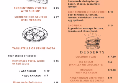 Restaurants In West Bay Roatan 13 Dinner Menu of Argentina Grill